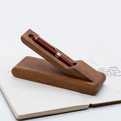 Custom Walnut Pen Holder + Solid Wood Pen