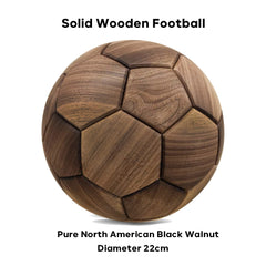 Custom Solid Wooden Football