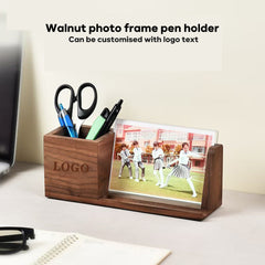 Custom Walnut Pen Holder & Photo Frame