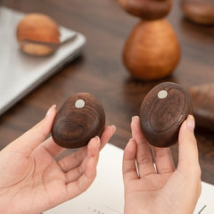 Custom Walnut Balanced Stone