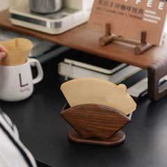 Custom Walnut Fan-Shaped Tissue Box