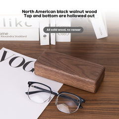 Custom Walnut Glasses Case