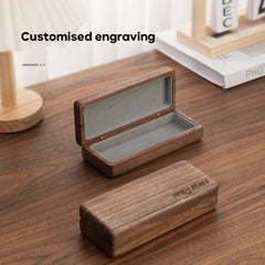 Custom Walnut Glasses Case
