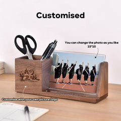 Custom Walnut Pen Holder & Photo Frame