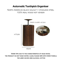 Custom Walnut Automatic Toothpick Organizer