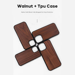 Custom Apple Phone Walnut Case