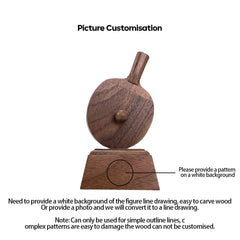 Custom Walnut Ping Pong Paddle