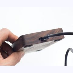 Custom Walnut Phone Charger Dock
