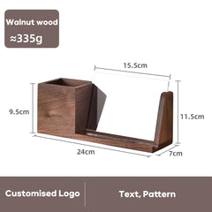 Custom Walnut Pen Holder & Photo Frame