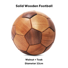 Custom Solid Wooden Football