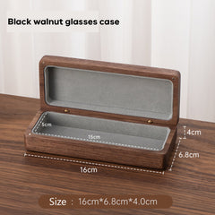 Custom Walnut Glasses Case