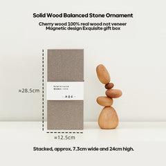 Custom Walnut Balanced Stone