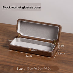 Custom Walnut Glasses Case