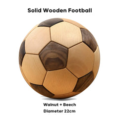 Custom Solid Wooden Football