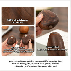 Custom Walnut Balanced Stone