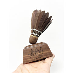Custom Black Handmade Badminton Ornament