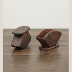 Custom Walnut Fan-Shaped Tissue Box