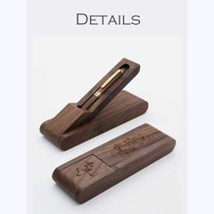 Custom Walnut Pen Holder + Solid Wood Pen
