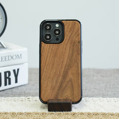 Custom Apple Phone Walnut Case