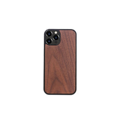 Custom Apple Phone Walnut Case