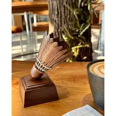 Custom Black Handmade Badminton Ornament