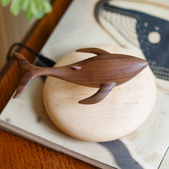Handcrafted Flying Whale Ornament