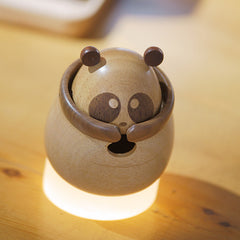 Creative Panda Wooden Night Light