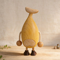 Handcrafted Banana Guy Solid Wood Figurine-Ⅱ