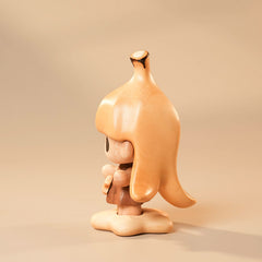 Handcrafted Cute Banana Elf Doll Solid Wood Ornament