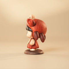 Handcrafted Cancer Doll Solid Wood Ornament