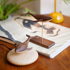 Handcrafted Flying Whale Ornament