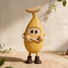Handcrafted Banana Guy Solid Wood Figurine-Ⅱ