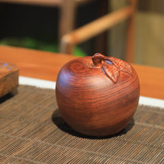 Handcrafted Camphor Wood Apple Ornament