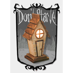 Handcrafted Pig House Wooden Night Light