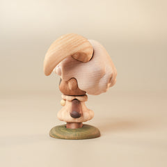 Handcrafted Aries Ram Solid Wood Ornament