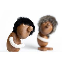 Handcrafted Optimist &Pessimist Wooden Puppets