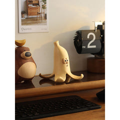 Handcrafted Banana Buddy Solid Wood Phone Stand