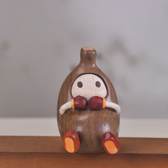 Handcrafted Banana Guy Solid Wood Figurine-Ⅰ
