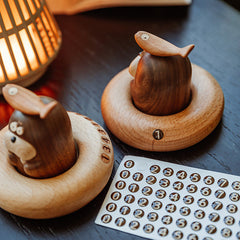 Handcrafted Walrus Dudu Wooden Car Parking Number Plate