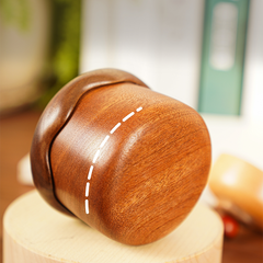 Cute Cake-Shaped Cherry Solid Wood Cotton Swab &Toothpick Storage Holder