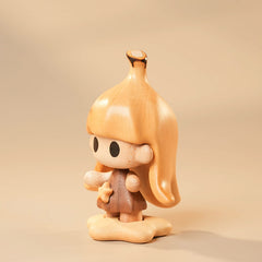 Handcrafted Cute Banana Elf Doll Solid Wood Ornament