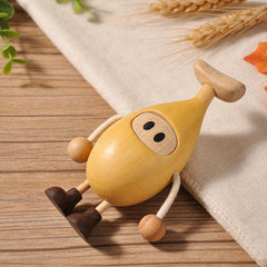 Handcrafted Banana Guy Solid Wood Figurine-Ⅱ