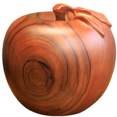 Handcrafted Camphor Wood Apple Ornament