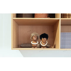 Handcrafted Optimist &Pessimist Wooden Puppets
