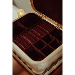 Large Size Biscuit-Shaped Solid Wood Jewelry Organizer Box