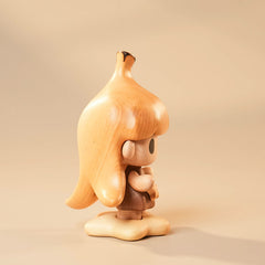 Handcrafted Cute Banana Elf Doll Solid Wood Ornament