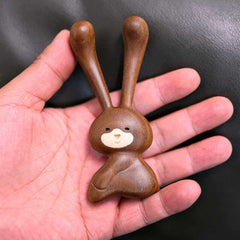 Handcrafted Wooden Rabbit Nose Massager