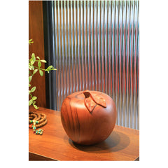 Handcrafted Camphor Wood Apple Ornament