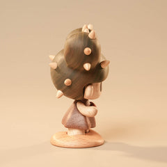 Handcrafted Cute Cactus Elf Doll Solid Wood Ornament