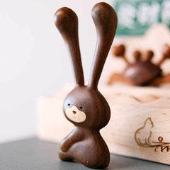 Handcrafted Wooden Rabbit Nose Massager